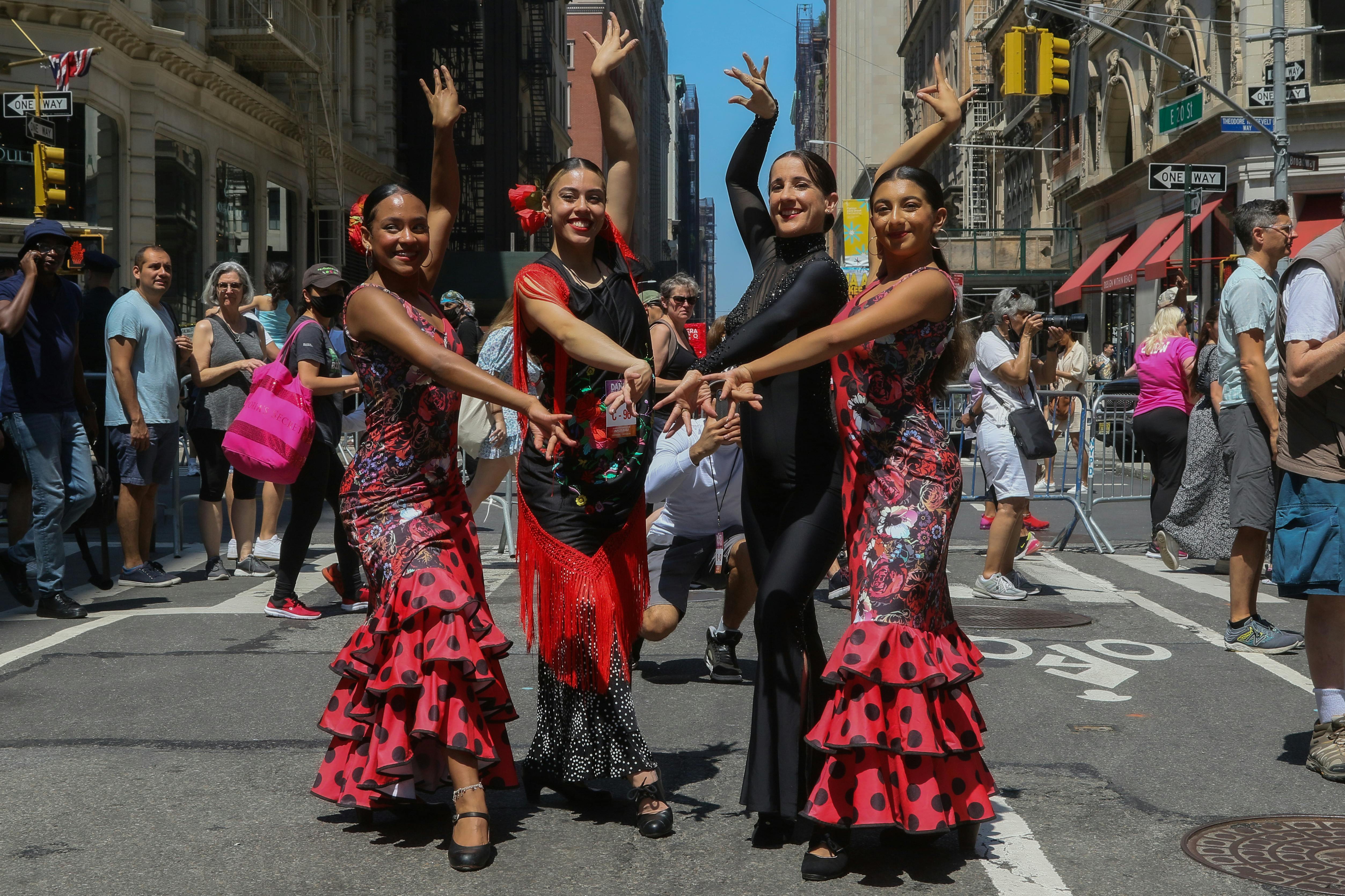 Flamenco dancers performing